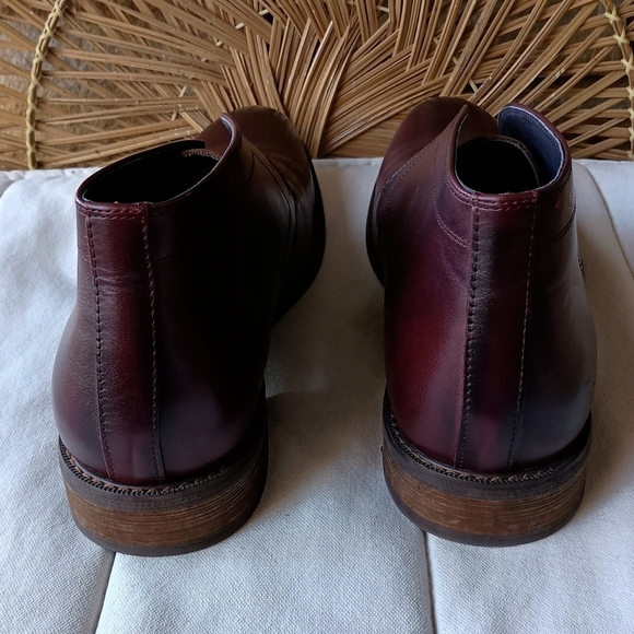 Moretti Black Label Men\'s Burgundy Leather Chukka Boots_11 main image 6